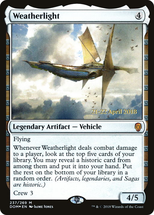 Weatherlight (PRE-237) [Dominaria Promos] Foil MTG Single Wizards of the Coast