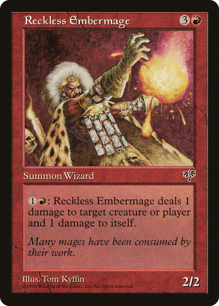 Reckless Embermage (MIR-189) [Mirage] MTG Single Wizards of the Coast
