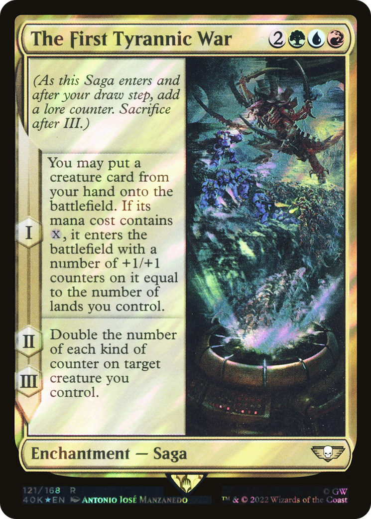 The First Tyrannic War (40K-121★) [Warhammer 40,000 Commander] Foil MTG Single Wizards of the Coast