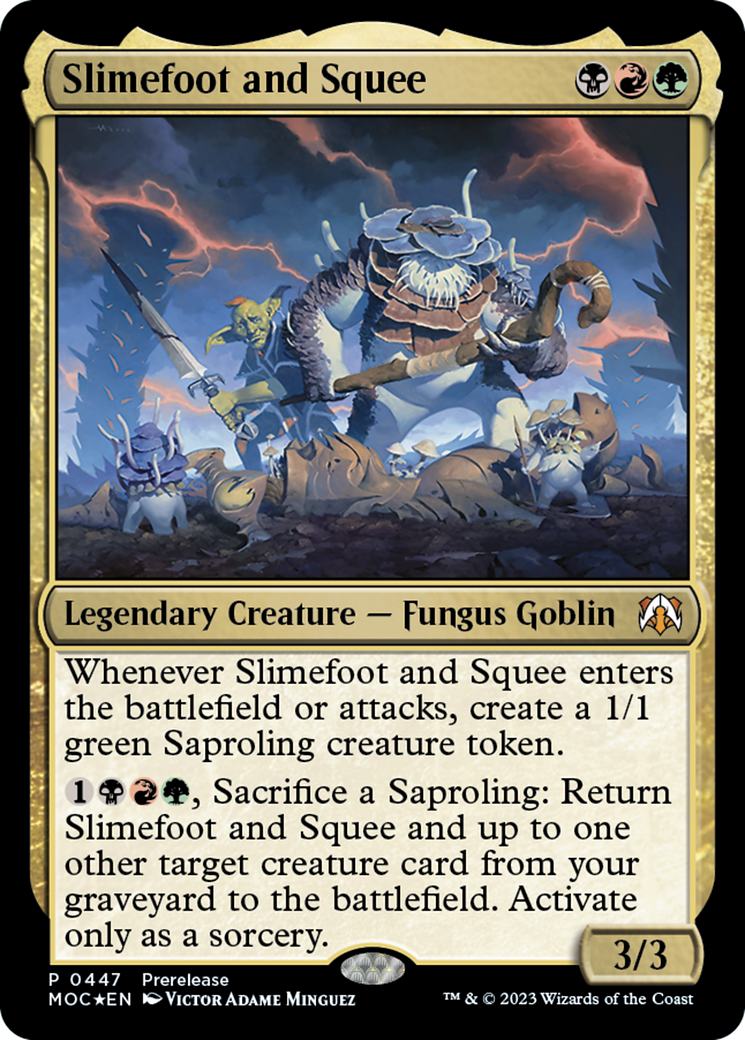 Slimefoot and Squee (PRE-447) [March of the Machine Commander] Foil MTG Single Wizards of the Coast