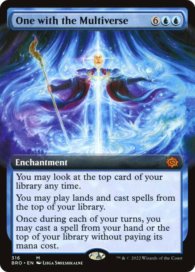 One with the Multiverse (BRO-316) [The Brothers' War] (Extended Art) Foil MTG Single Wizards of the Coast