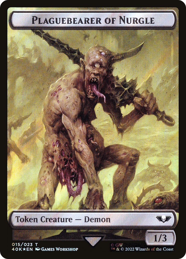 Plaguebearer of Nurgle (T40K-15★) [Tokens] Warhammer 40,000 Tokens Foil MTG Single Wizards of the Coast