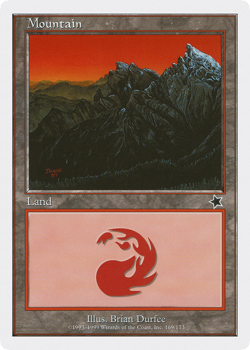 Mountain (S99-169) [Misc] Starter 1999 MTG Single Wizards of the Coast
