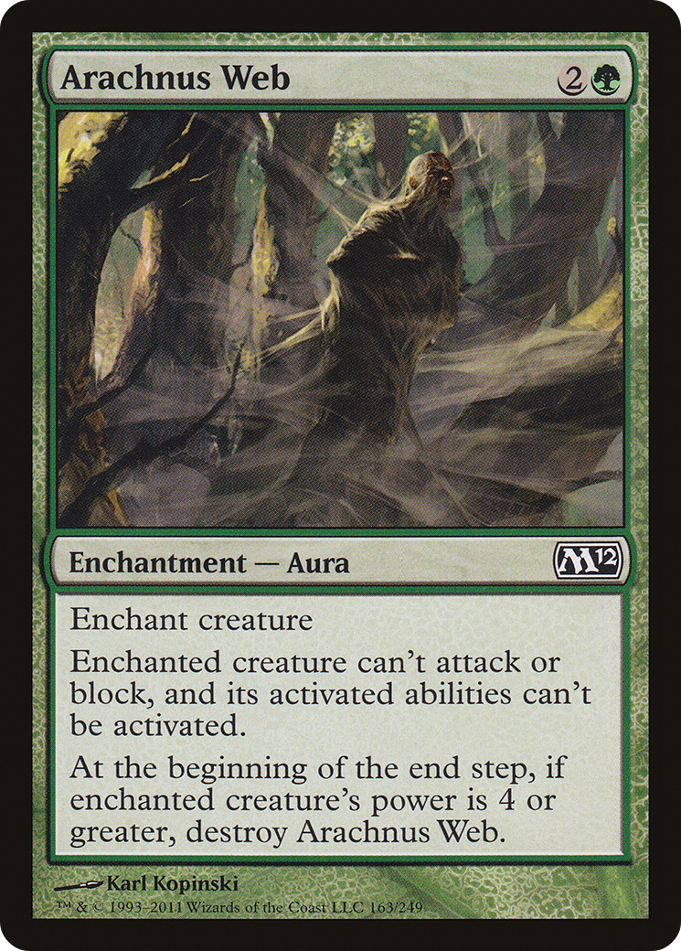 Arachnus Web (M12-163) [Magic 2012] Foil MTG Single Wizards of the Coast
