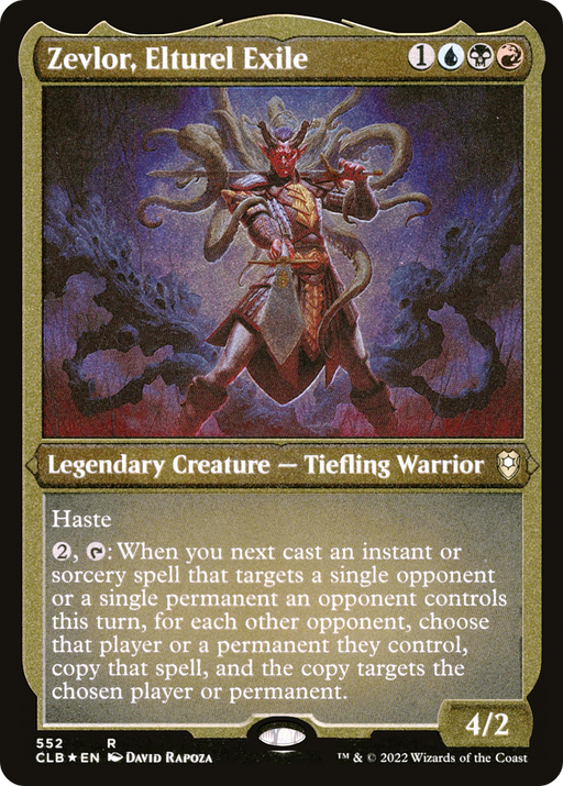 Zevlor, Elturel Exile (CLB-552) [Commander Legends: Battle for Baldur's Gate] Etched Foil MTG Single Wizards of the Coast