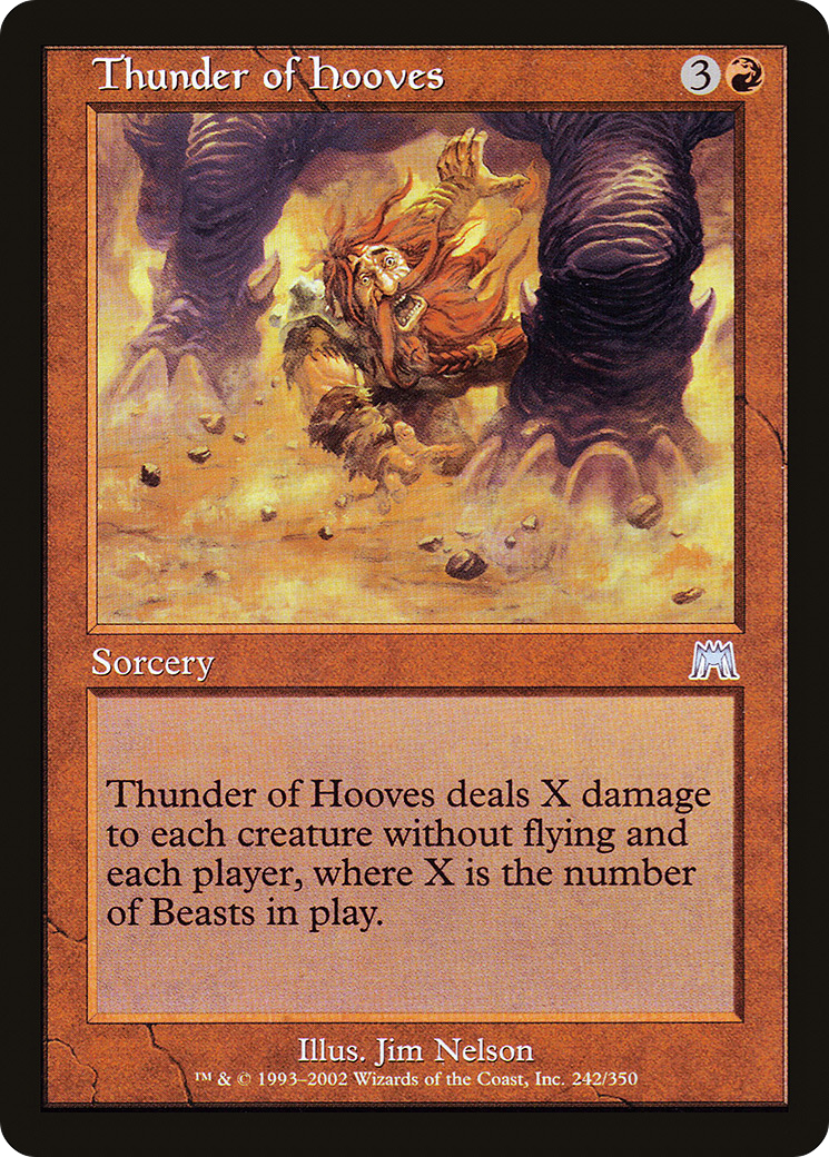 Thunder of Hooves (ONS-242) [Onslaught] Foil MTG Single Wizards of the Coast