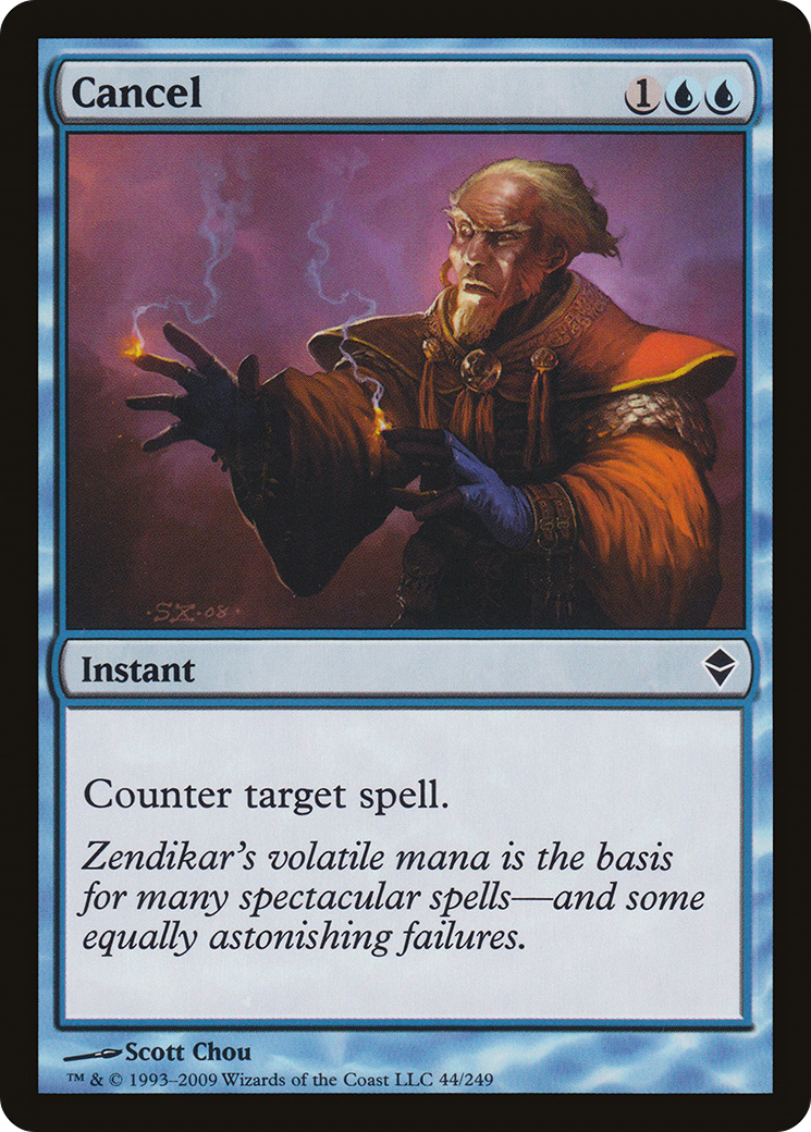 Cancel (ZEN-044) [Zendikar] MTG Single Wizards of the Coast