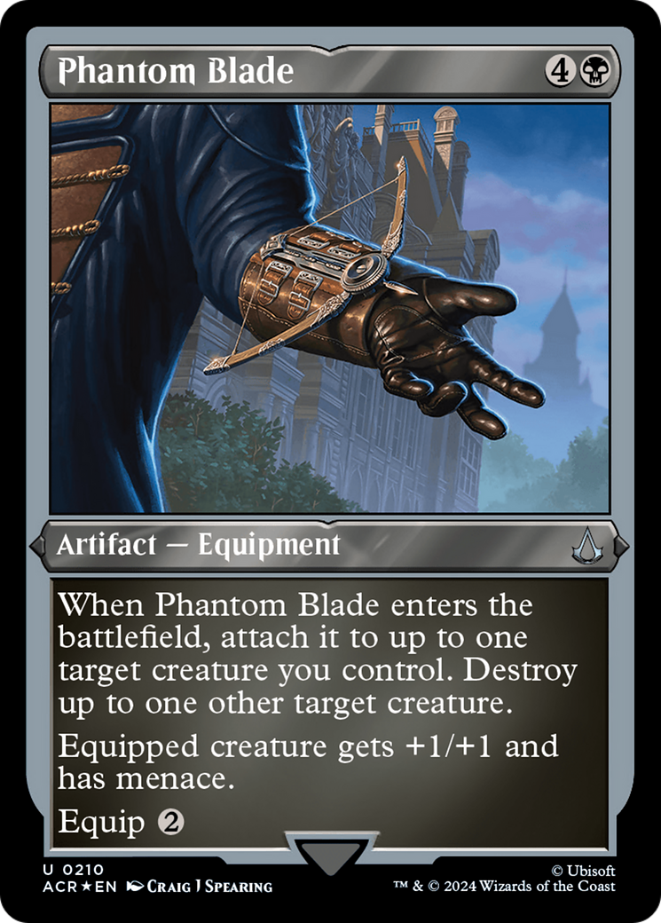 Phantom Blade (ACR-210) [Assassin's Creed] Etched Foil MTG Single Wizards of the Coast
