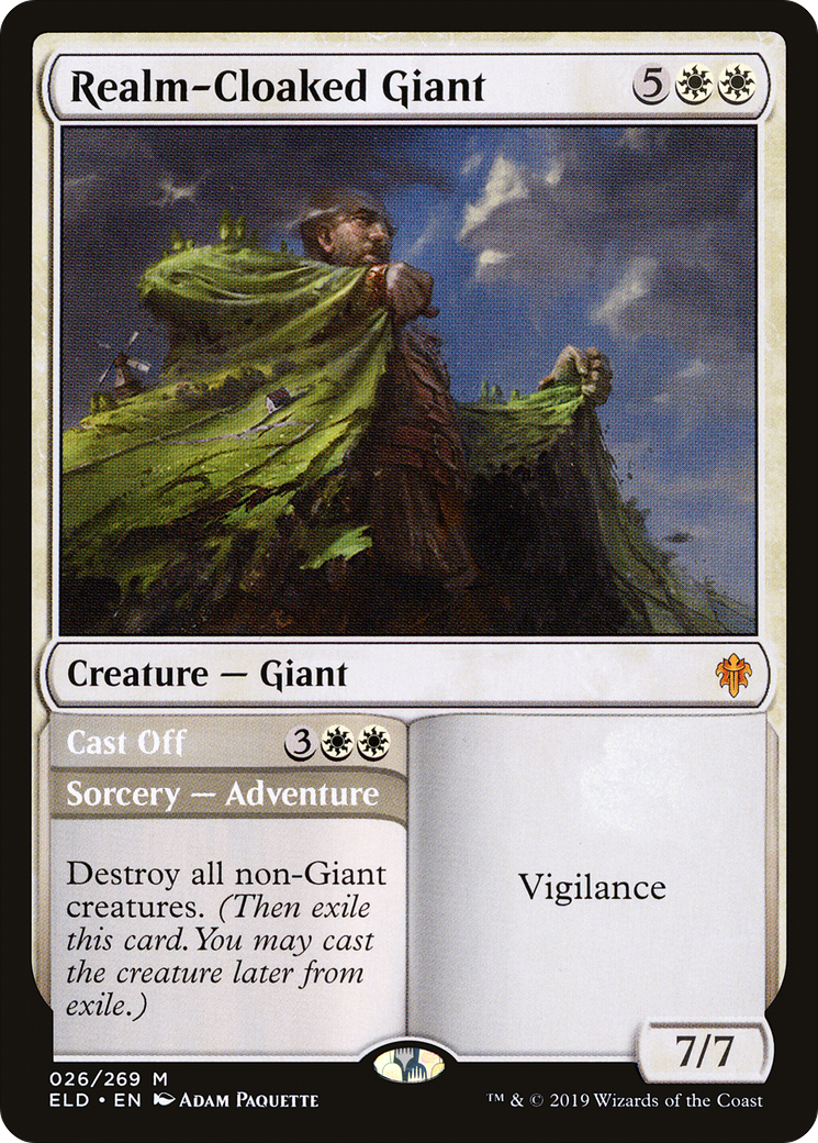 Realm-Cloaked Giant // Cast Off (ELD-026) [Throne of Eldraine] MTG Single Wizards of the Coast