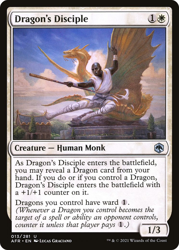 Dragon's Disciple (AFR-013) [Adventures in the Forgotten Realms] MTG Single Wizards of the Coast