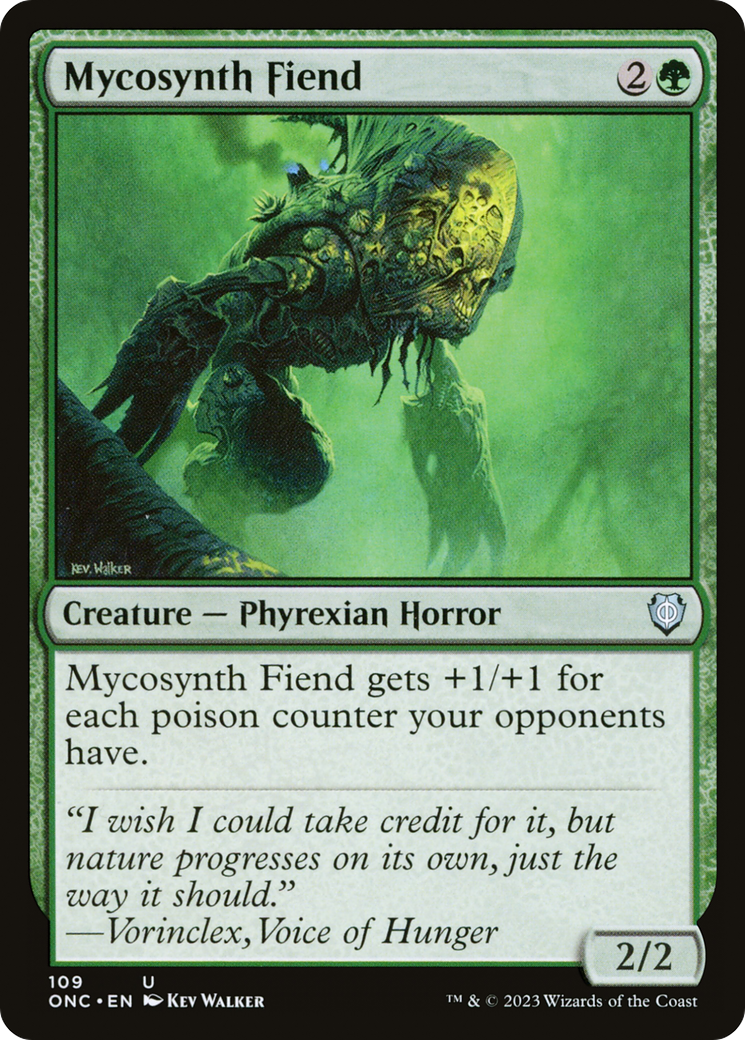 Mycosynth Fiend (ONC-109) [Phyrexia: All Will Be One Commander] MTG Single Wizards of the Coast