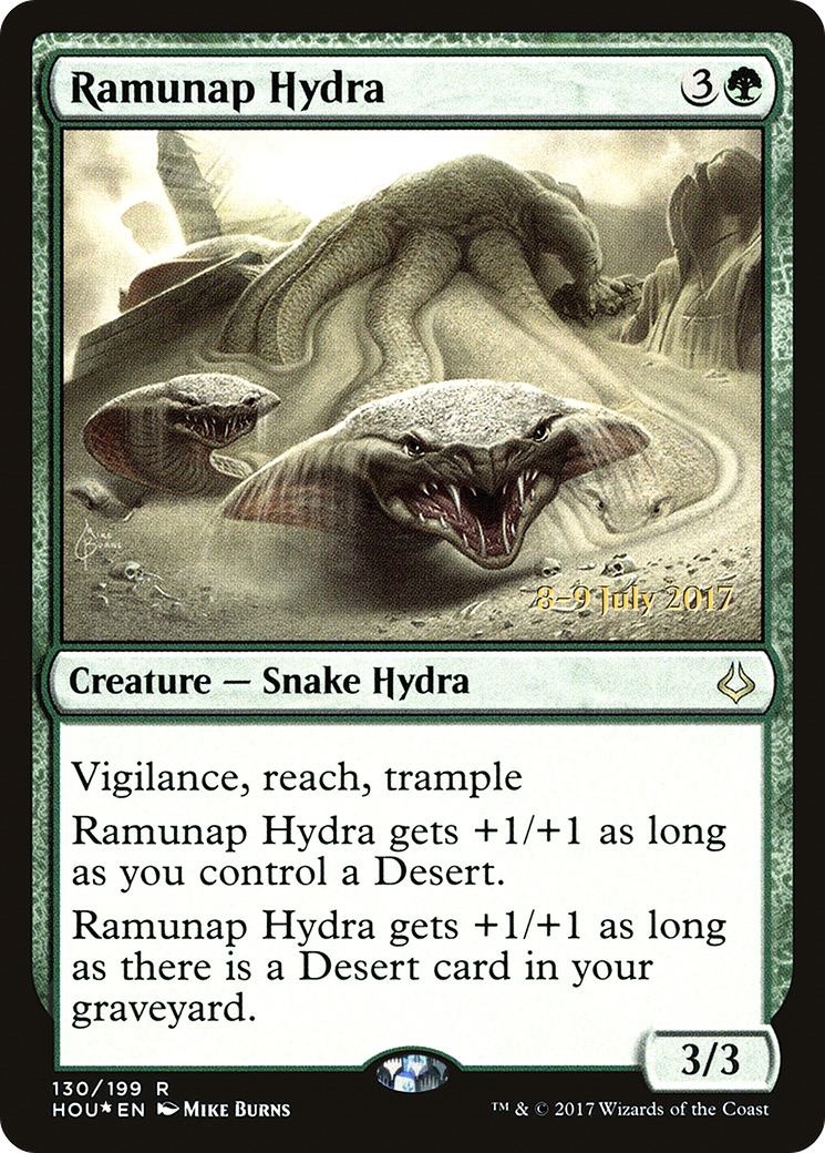 Ramunap Hydra (PRE-130) [Hour of Devastation Promos] Foil MTG Single Wizards of the Coast