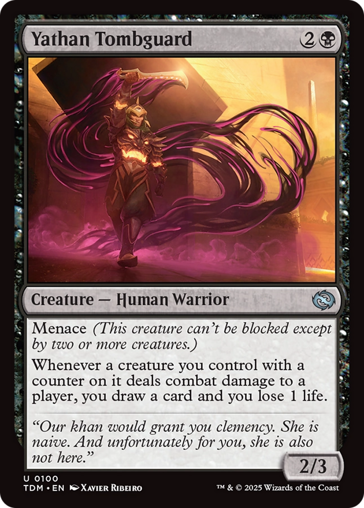 Yathan Tombguard (TDM-100) [Tarkir: Dragonstorm] Foil MTG Single Wizards of the Coast