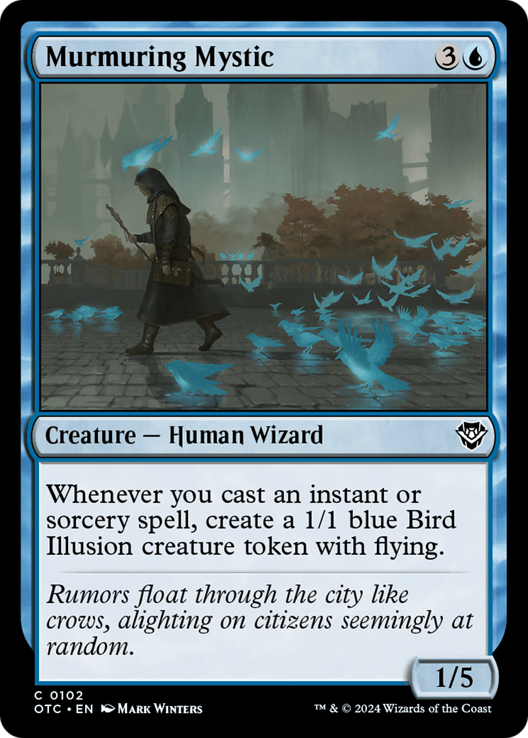 Murmuring Mystic (OTC-102) [Outlaws of Thunder Junction Commander] MTG Single Wizards of the Coast