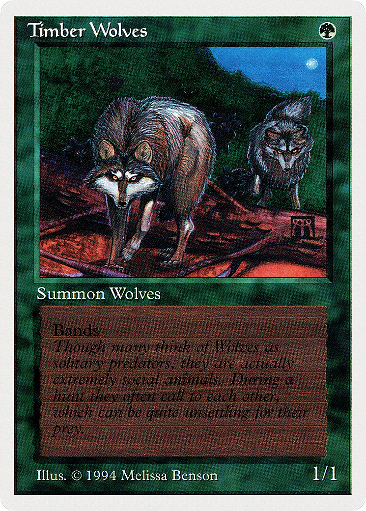 Timber Wolves (SUM-219) [Misc] Summer Magic / Edgar MTG Single Wizards of the Coast