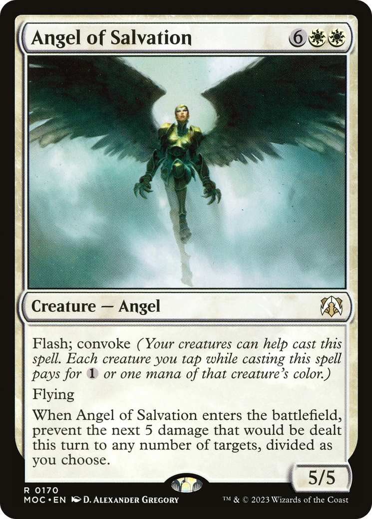 Angel of Salvation (MOC-170) [March of the Machine Commander] MTG Single Wizards of the Coast
