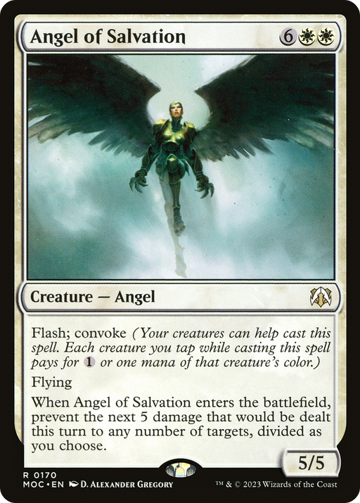 Angel of Salvation (MOC-170) [March of the Machine Commander] MTG Single Wizards of the Coast