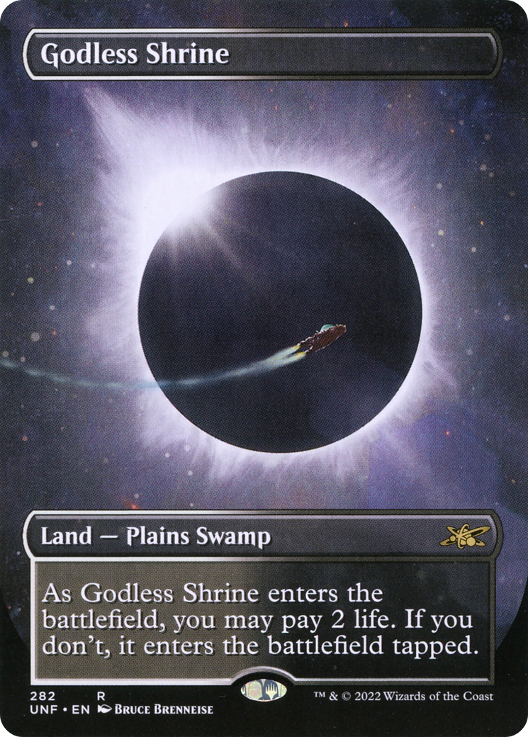 Godless Shrine (UNF-282) [Unfinity] (Borderless) MTG Single Wizards of the Coast