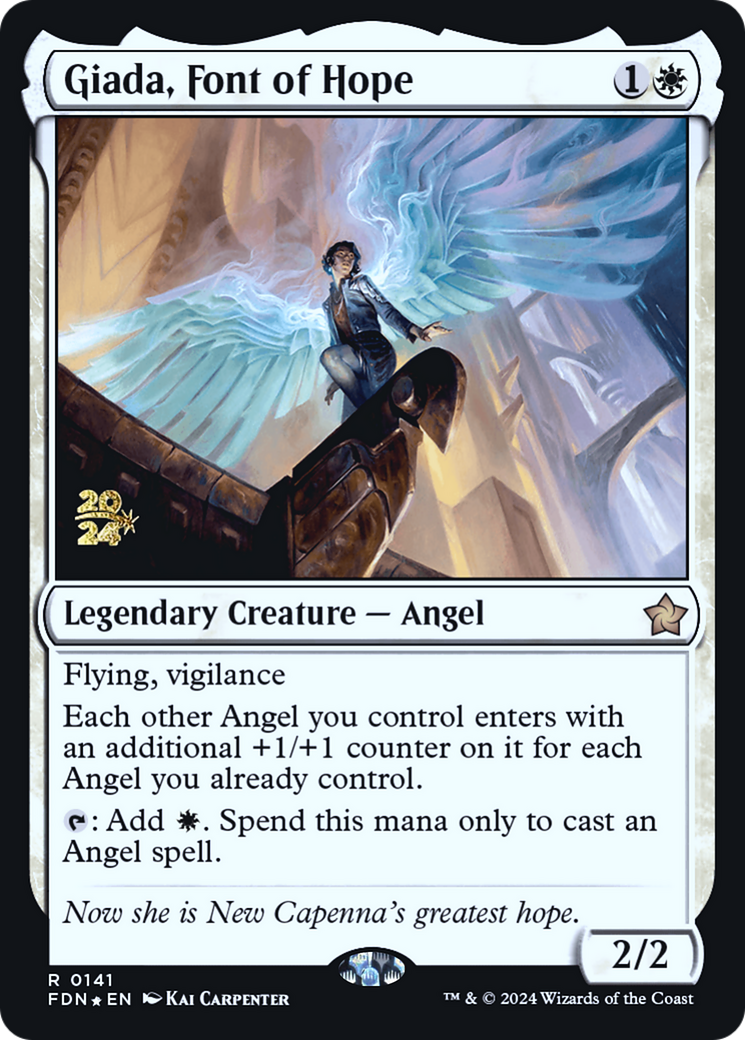 Giada, Font of Hope (PRE-141) [Foundations Promos] Foil MTG Single Wizards of the Coast