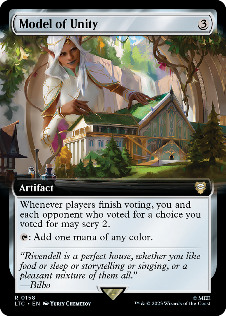 Model of Unity (LTC-158) [Tales of Middle-earth Commander] (Extended Art) Foil MTG Single Wizards of the Coast