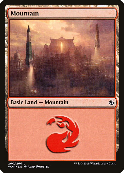 Mountain (WAR-260) [War of the Spark] MTG Single Wizards of the Coast