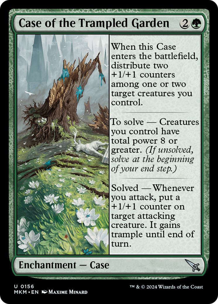 Case of the Trampled Garden (MKM-156) [Murders at Karlov Manor] Foil MTG Single Wizards of the Coast