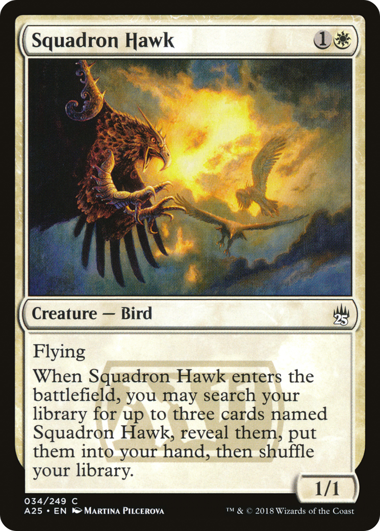 Squadron Hawk (A25-034) [Masters 25] MTG Single Wizards of the Coast
