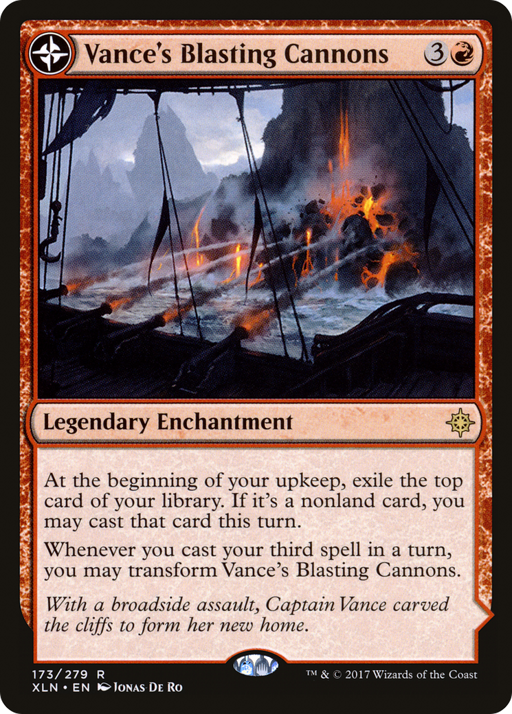 Vance's Blasting Cannons (XLN-173) [Ixalan] Foil MTG Single Wizards of the Coast