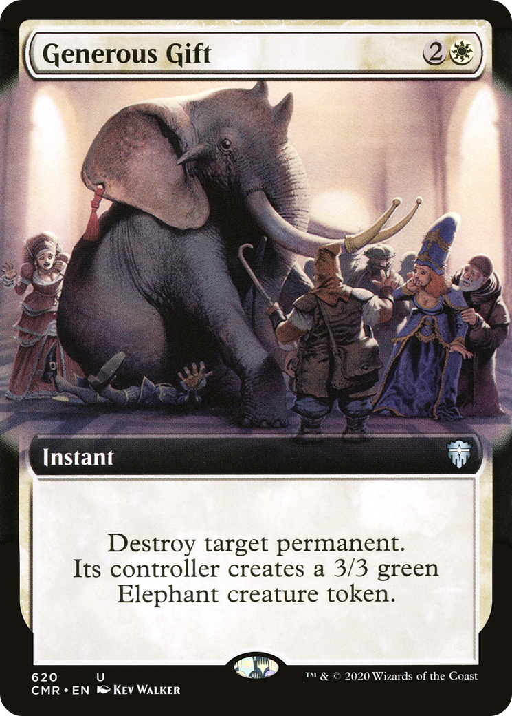 Generous Gift (CMR-620) [Commander Legends] (Extended Art) MTG Single Wizards of the Coast