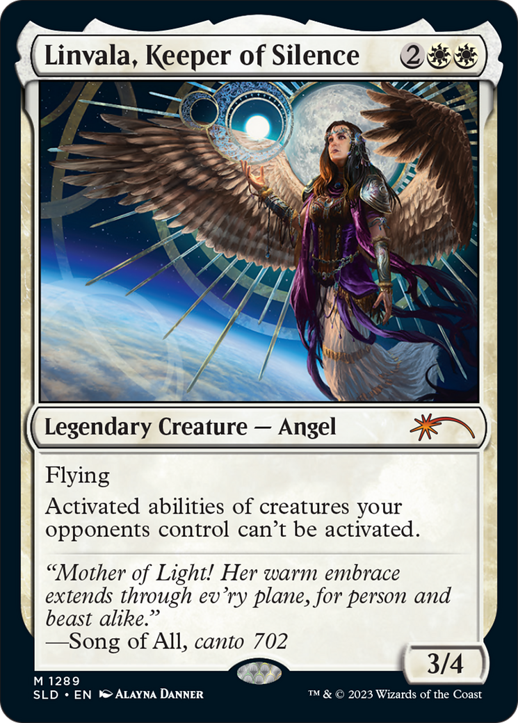 Linvala, Keeper of Silence (SLD-1289) [Secret Lair] Drop MTG Single Wizards of the Coast