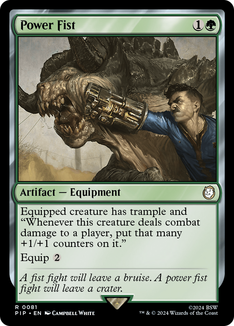 Power Fist (PIP-081) [Fallout] Foil MTG Single Wizards of the Coast