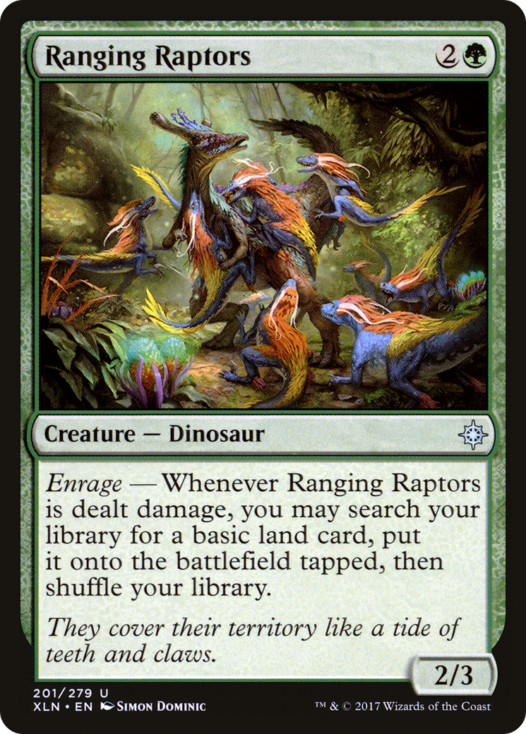 Ranging Raptors (XLN-201) [Ixalan] Foil MTG Single Wizards of the Coast