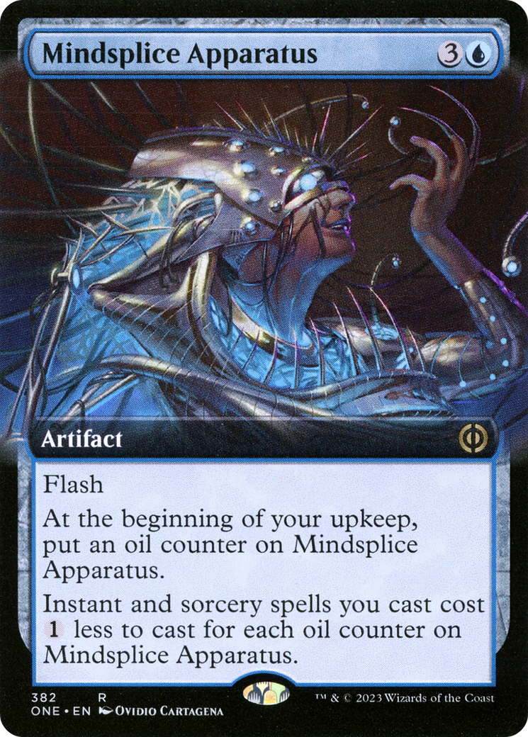Mindsplice Apparatus (ONE-382) [Phyrexia: All Will Be One] (Extended Art) Foil MTG Single Wizards of the Coast