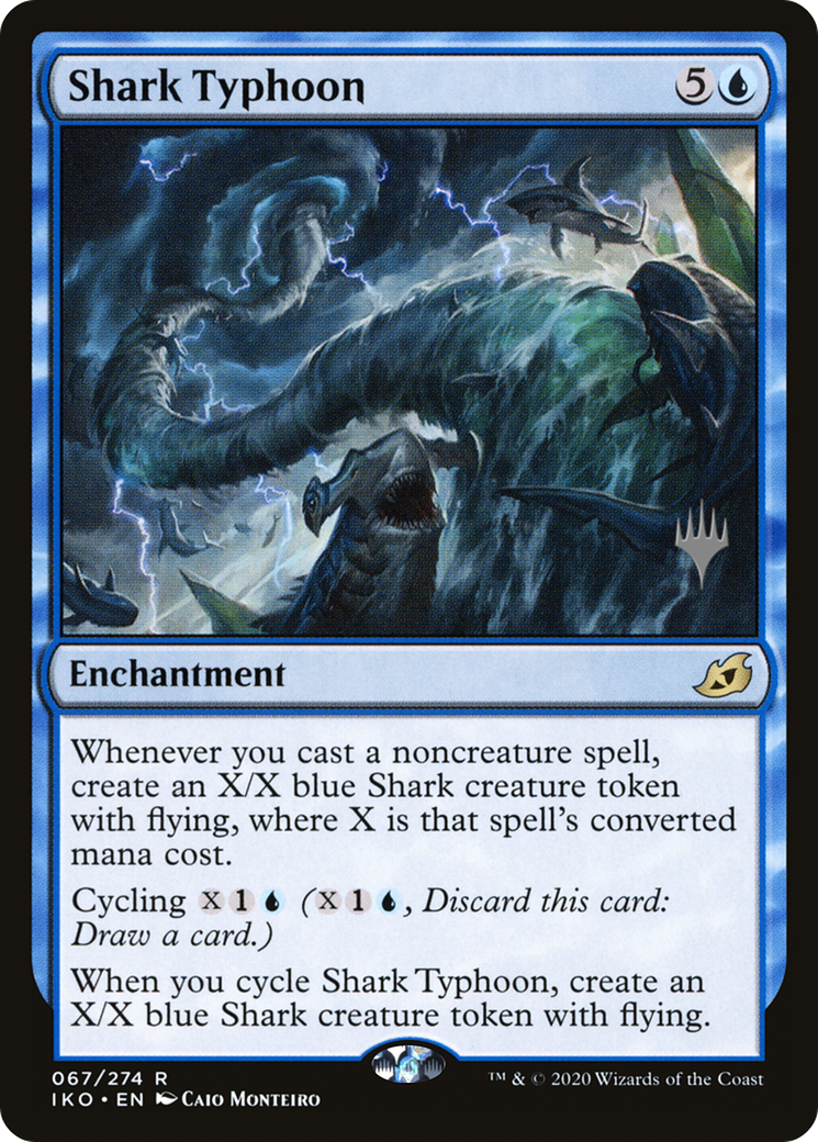 Shark Typhoon (PPIKO-67P) [Ikoria: Lair of Behemoths Promos] Foil MTG Single Wizards of the Coast