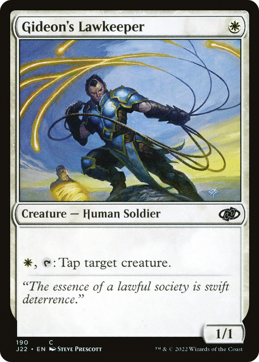 Gideon's Lawkeeper (J22-190) [Jumpstart 2022] MTG Single Wizards of the Coast