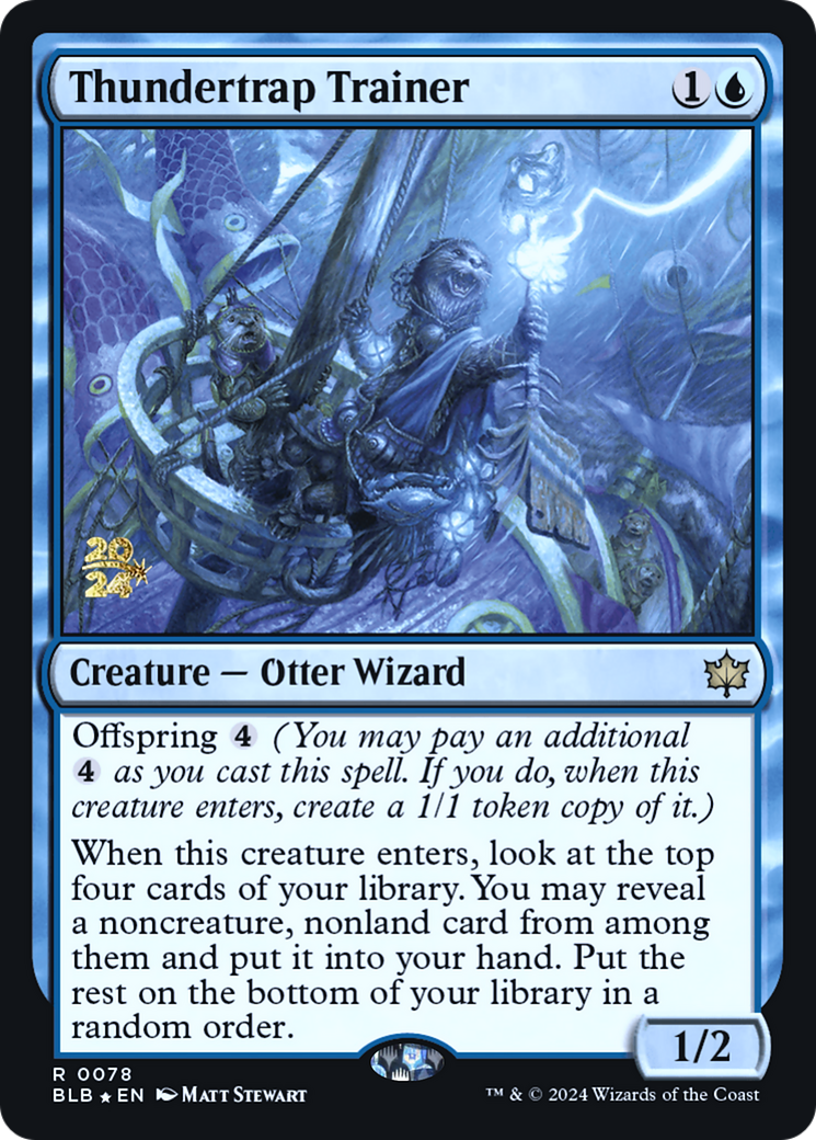 Thundertrap Trainer (PRE-078) [Bloomburrow Promos] Foil MTG Single Wizards of the Coast