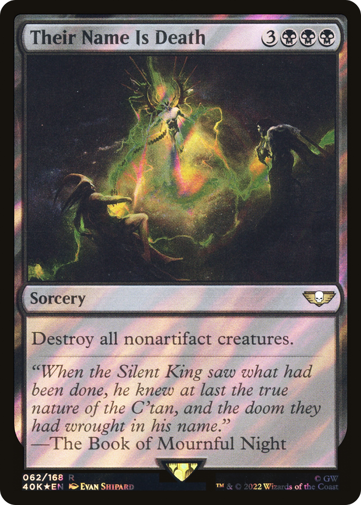 Their Name Is Death (40K-62★) [Warhammer 40,000 Commander] Foil MTG Single Wizards of the Coast