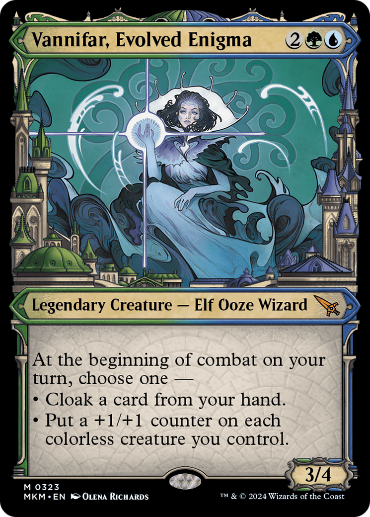 Vannifar, Evolved Enigma (0323) (MKM-323) [Murders at Karlov Manor] (Showcase) MTG Single Murders at Karlov Manor
