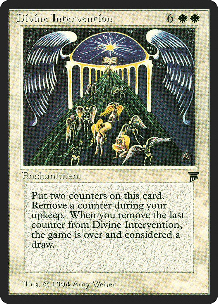 Divine Intervention (LEG-) [Oldschool] Legends MTG Single Wizards of the Coast