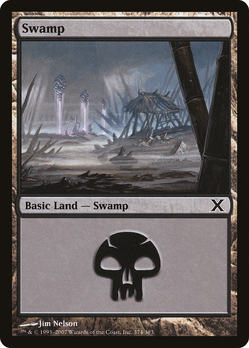 Swamp (374) (10E-374) [Tenth Edition] MTG Single Wizards of the Coast