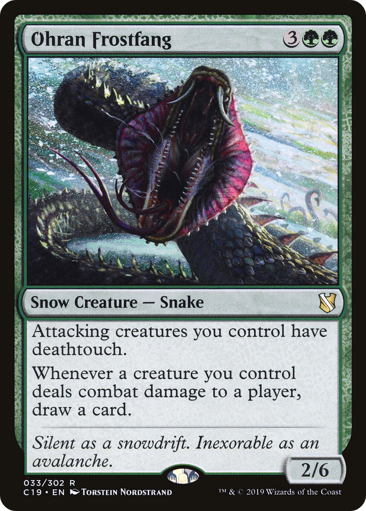 Ohran Frostfang (C19-033) [Commander 2019] MTG Single Wizards of the Coast