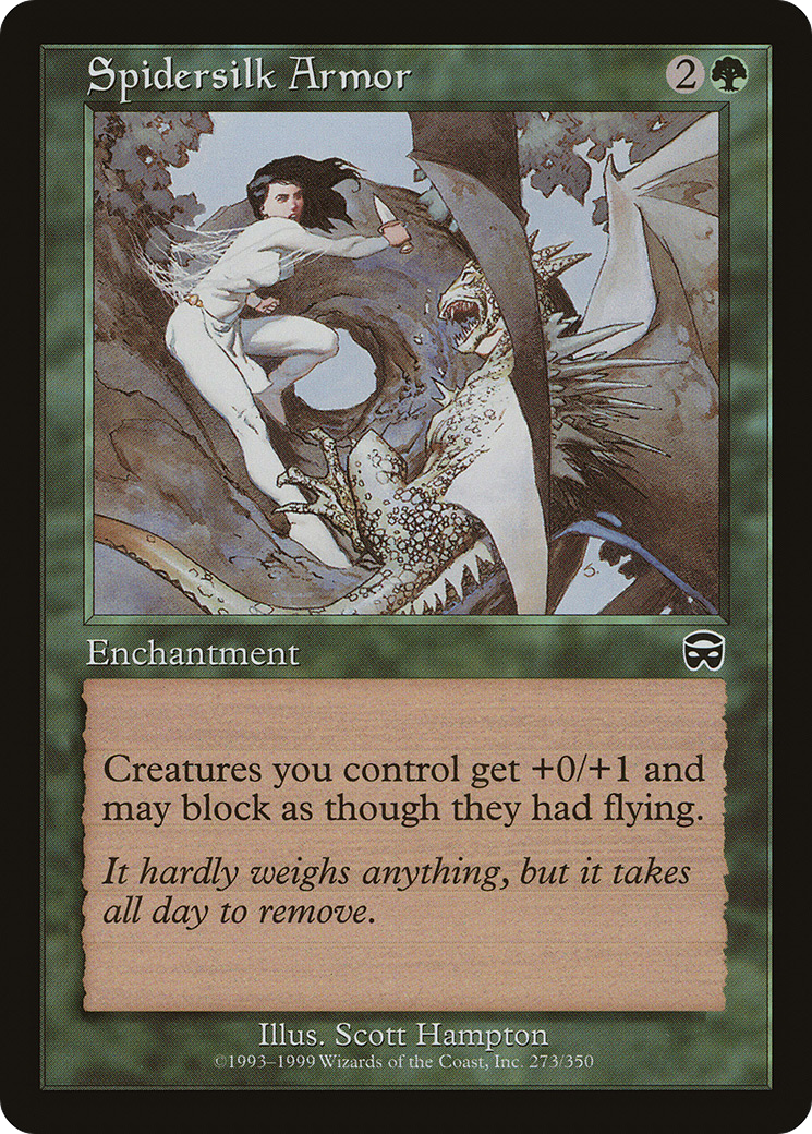 Spidersilk Armor (MMQ-273) [Mercadian Masques] MTG Single Wizards of the Coast