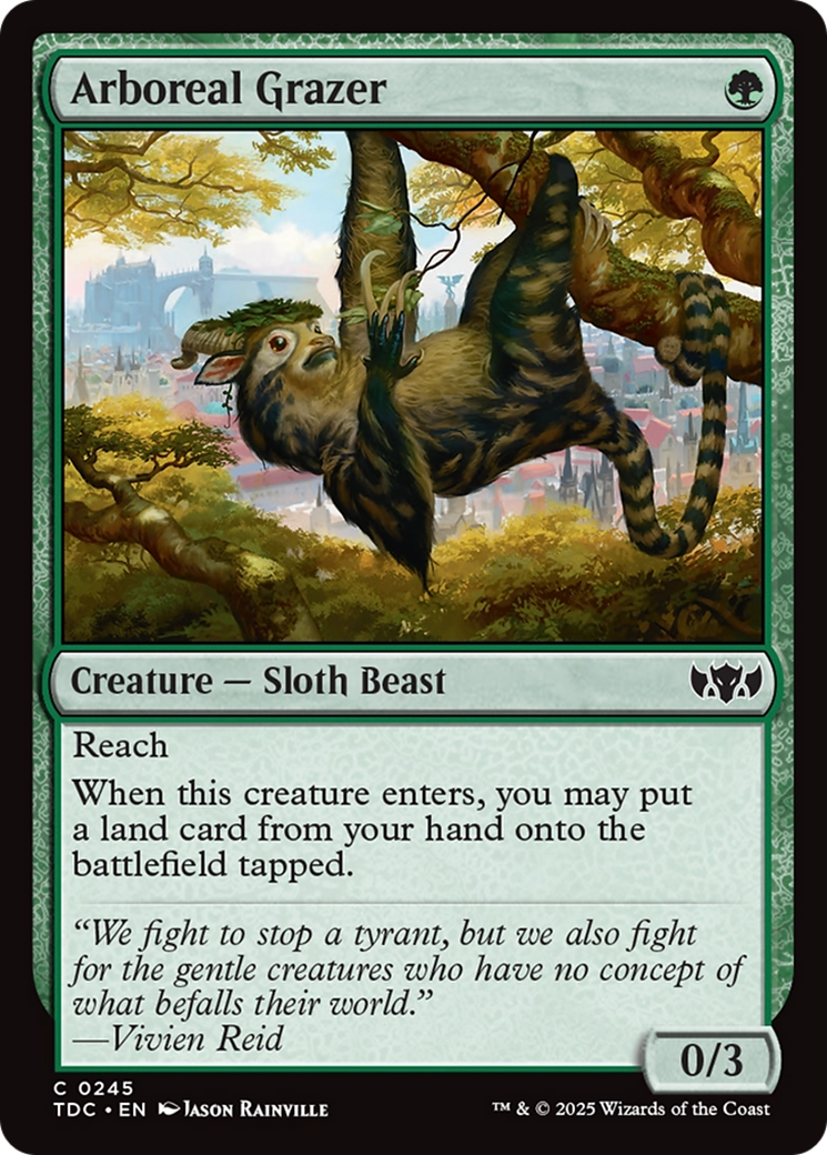 Arboreal Grazer (TDC-245) [Commander: Tarkir: Dragonstorm] MTG Single Wizards of the Coast
