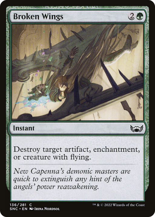 Broken Wings (SNC-136) [Streets of New Capenna] Foil MTG Single Wizards of the Coast