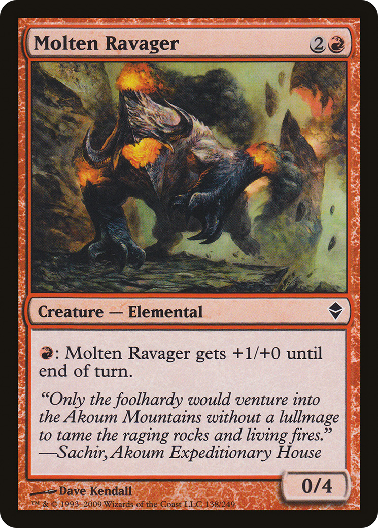 Molten Ravager (ZEN-138) [Zendikar] Foil MTG Single Wizards of the Coast