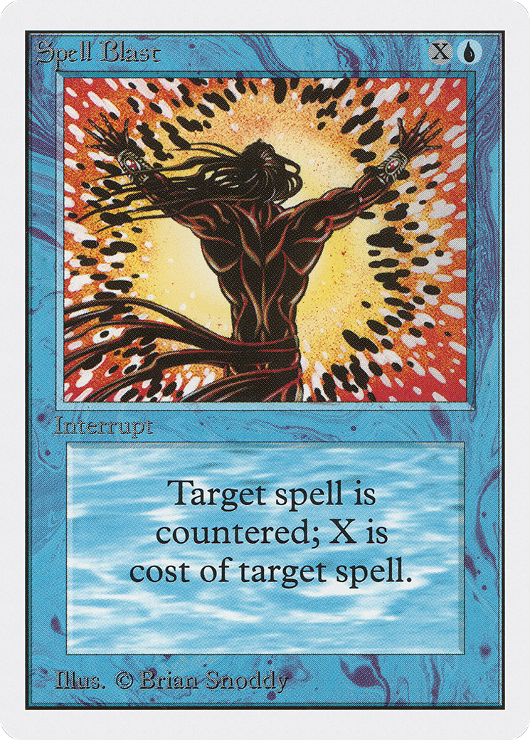 Spell Blast (2ED-080) [Oldschool] Unlimited Edition MTG Single Wizards of the Coast
