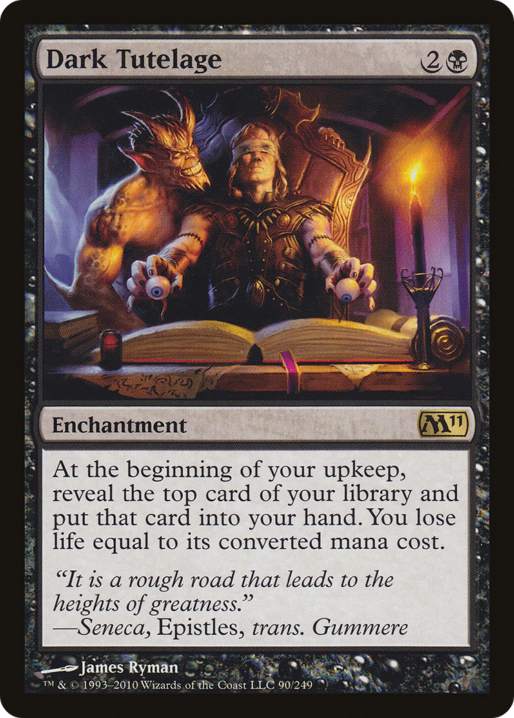 Dark Tutelage (M11-090) [Magic 2011] Foil MTG Single Wizards of the Coast