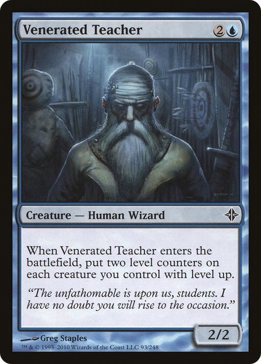 Venerated Teacher (ROE-093) [Rise of the Eldrazi] MTG Single Wizards of the Coast