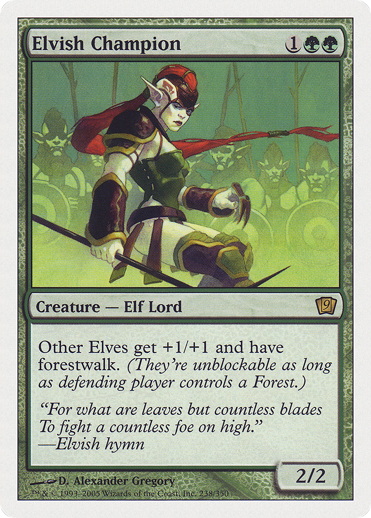 Elvish Champion (9ED-) [9th Edition] Foil MTG Single Wizards of the Coast