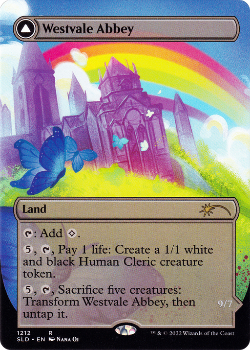 Westvale Abbey (Display Commander) - Thick Stock (SLD-1212) [Secret Lair] Drop (Borderless) MTG Single Wizards of the Coast